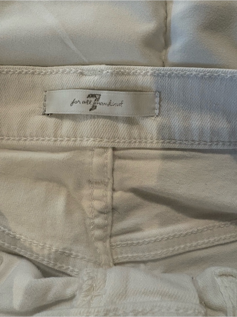 7 For All Mankind White Women's Jeans
